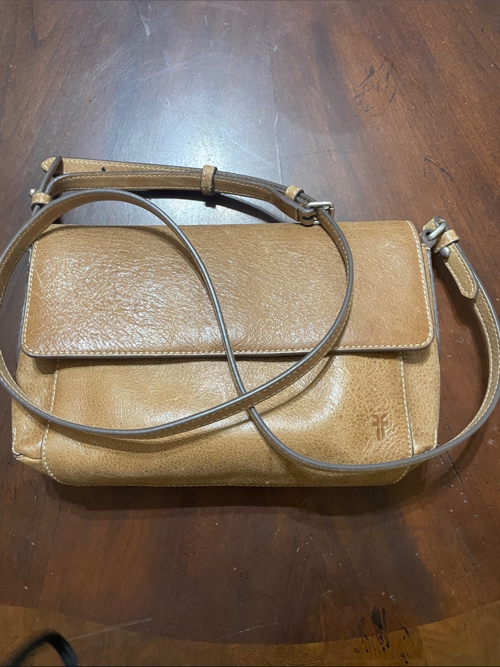 Tan Leather Crossbody Bag - Classic Everyday Shoulder Purse